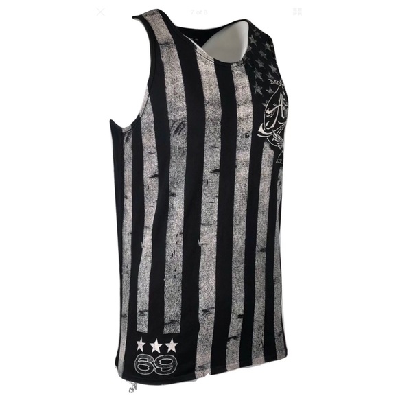 ARCHAIC by AFFLICTION Mens T-Shirt NATION TANK Bik - Picture 6 of 8